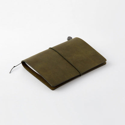 Traveler's Company Traveler's Notebook Passport Size Leather Journal Olive