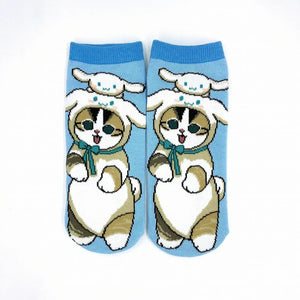 Mofusand x Sanrio Characters Socks (Size 23~25cm)