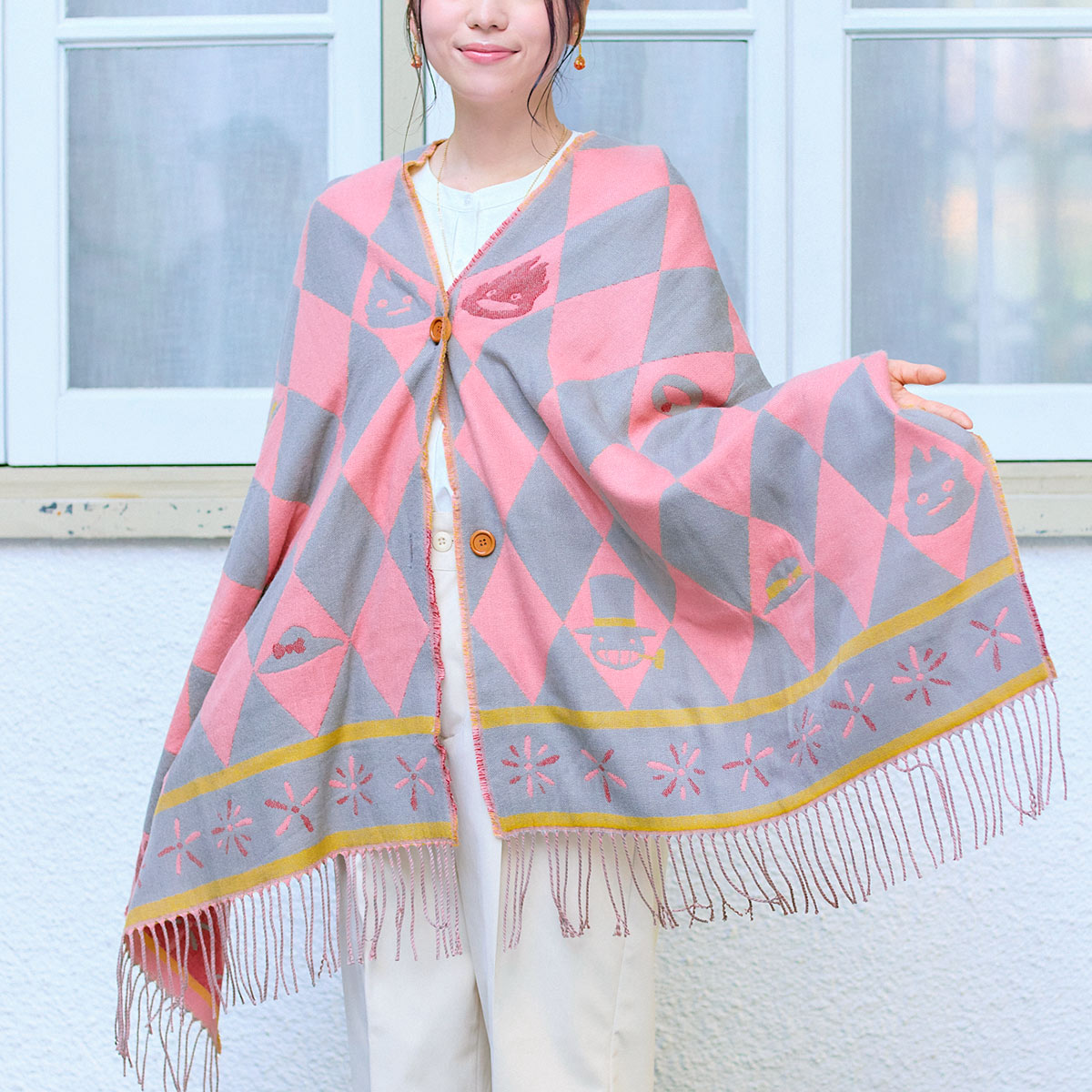 Howl's Moving Castle Howl's Cape Buttoned Stole