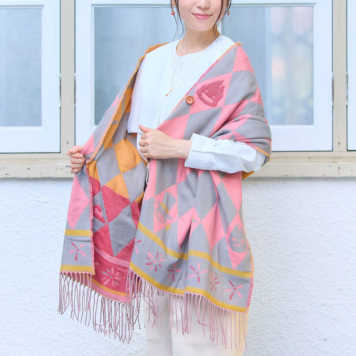 Howl's Moving Castle Howl's Cape Buttoned Stole