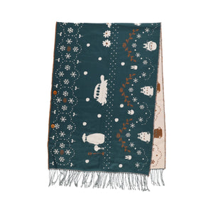 Ghibli Original My Neighbor Totoro Buttoned Scarf - Ghibli Studio