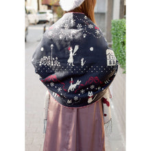 قم بتحميل الصورة في عارض الصور، Ghibli Original Kiki&#39;s Delivery Service Buttoned Scarf - Ghibli Studio