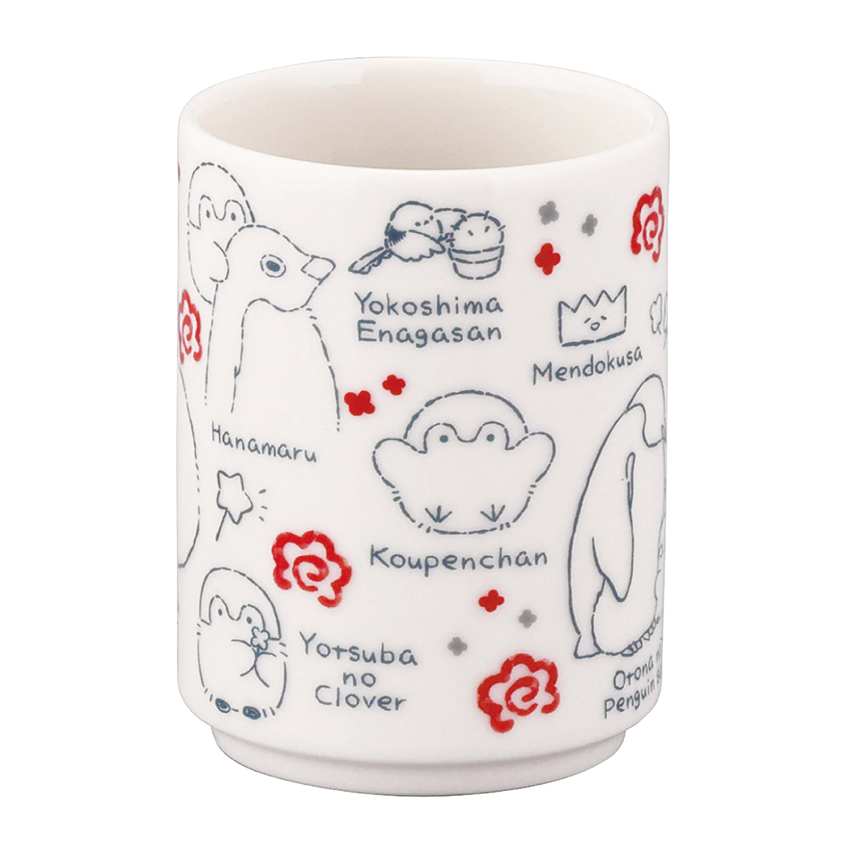 Yamaka Shoten Koupen-chan Sushi Tea Cup Gyugyu Design 300ml