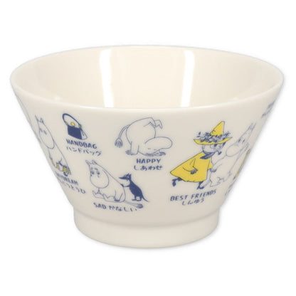 Moomin AREKORE Porcelain Rice Bowl 360ml Dishwasher Safe