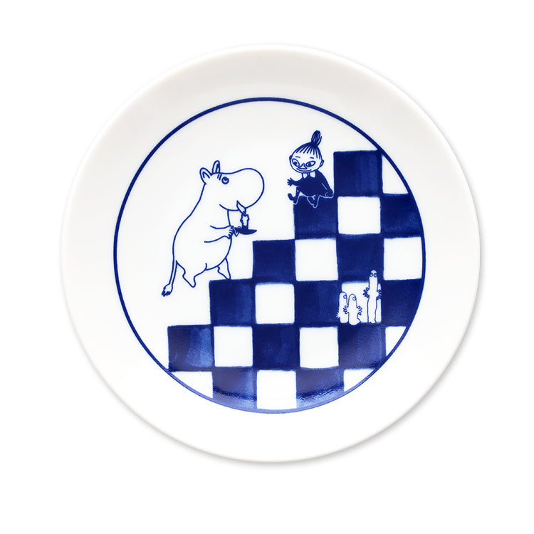 Moomin KOKON ICHIMATSU 12cm Porcelain Plate Japanese Style