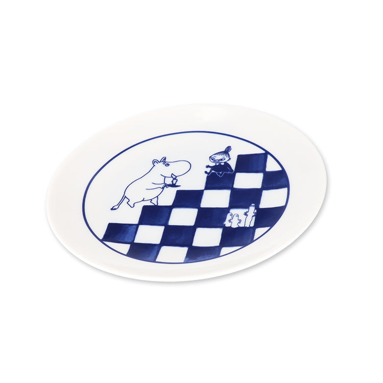Moomin KOKON ICHIMATSU 12cm Porcelain Plate Japanese Style