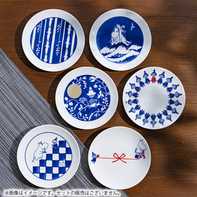 Moomin KOKON Karakusa 12cm Porcelain Small Plate Dish