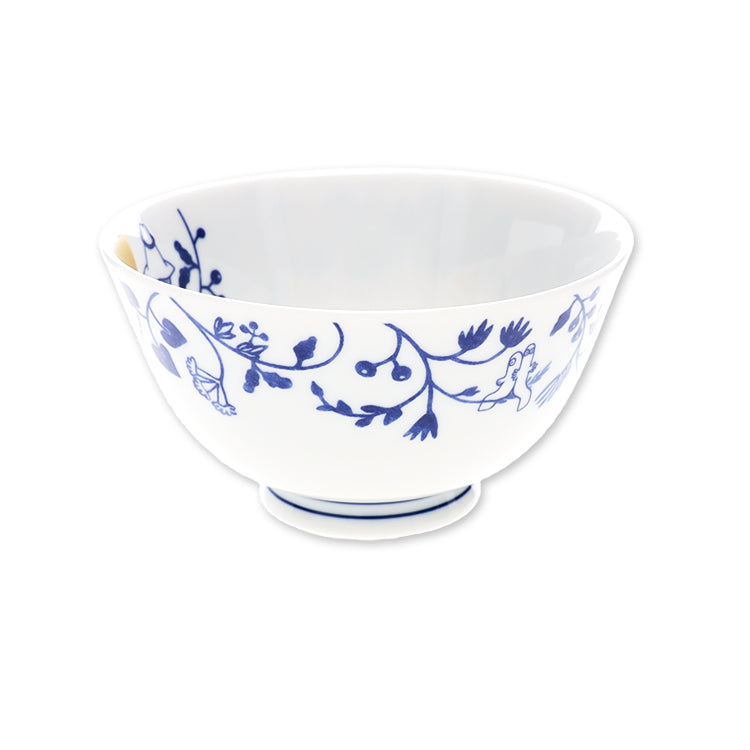 Moomin KOKON Karakusa Ceramic Rice Bowl 11 fl oz