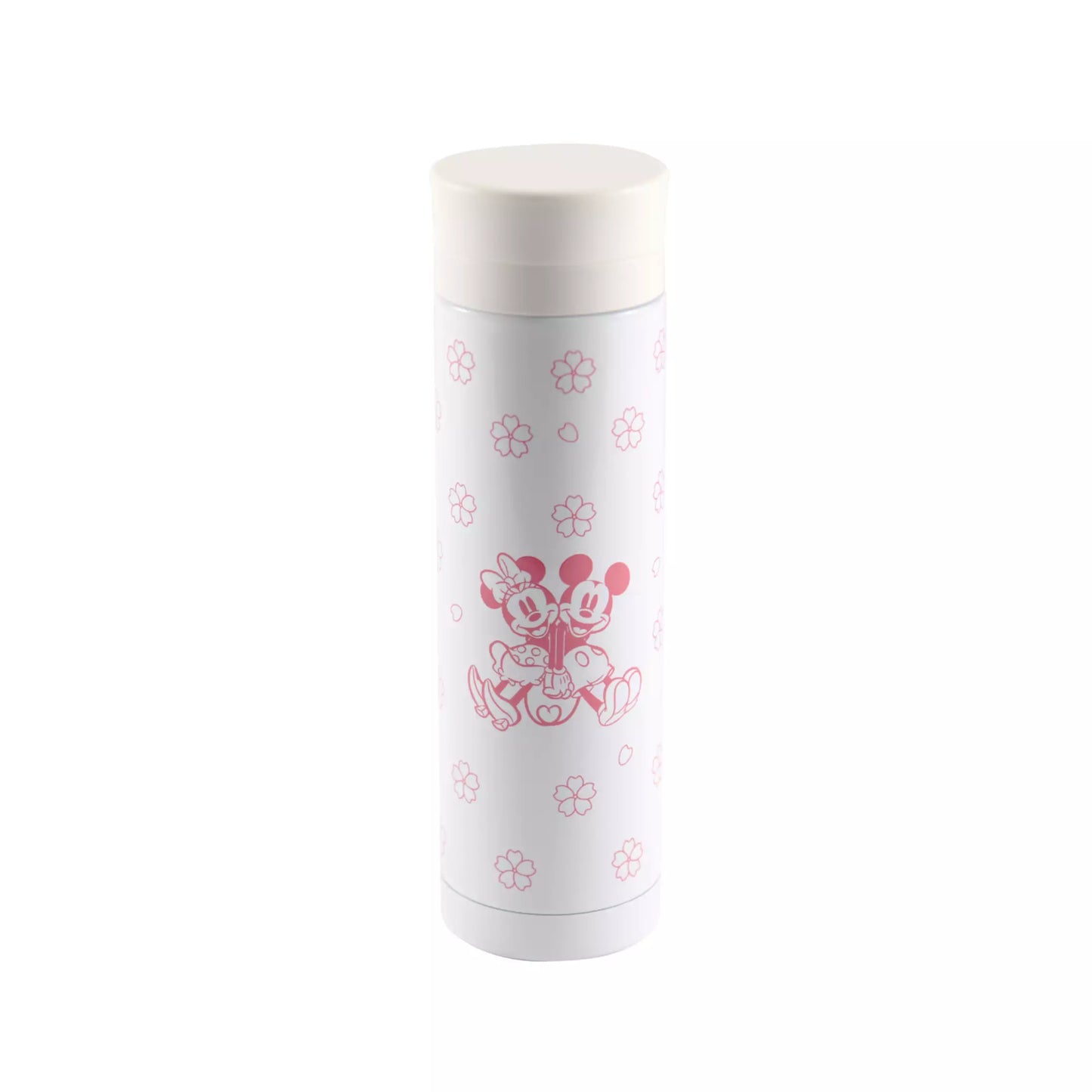 Stainless Steel bottle Sakura Pattern (Mickey & Minnie) 300ML - Disney Store Japan