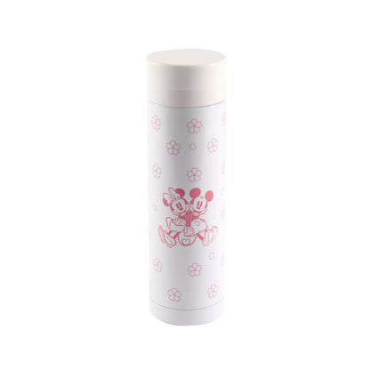 Stainless Steel bottle Sakura Pattern (Mickey & Minnie) 300ML - Disney Store Japan