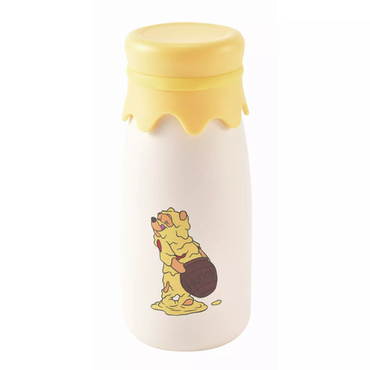 Winnie the Pooh Milk bottle style stainless steel bottle Ivory 320ml - Disney Store Japan