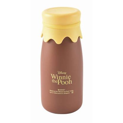 Winnie the Pooh Milk bottle style stainless steel bottle Brown 320ml - Disney Store Japan