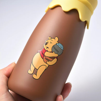 Winnie the Pooh Milk bottle style stainless steel bottle Brown 320ml - Disney Store Japan