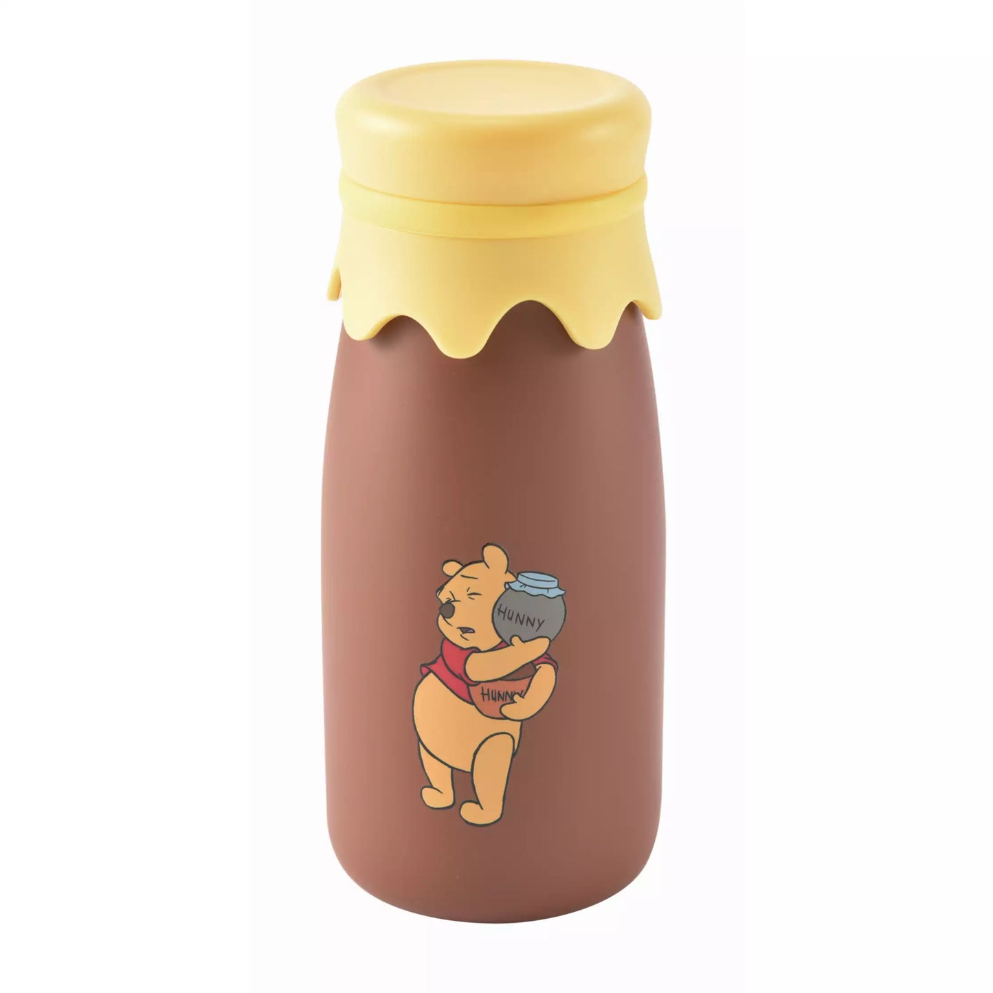 Winnie the Pooh Milk bottle style stainless steel bottle Brown 320ml - Disney Store Japan