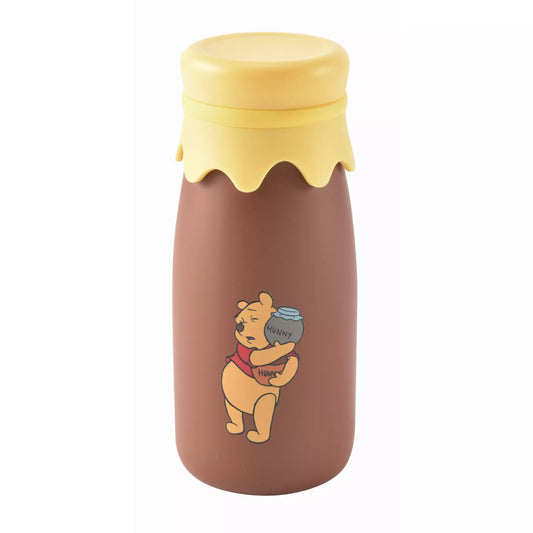 Winnie the Pooh Milk bottle style stainless steel bottle Brown 320ml - Disney Store Japan