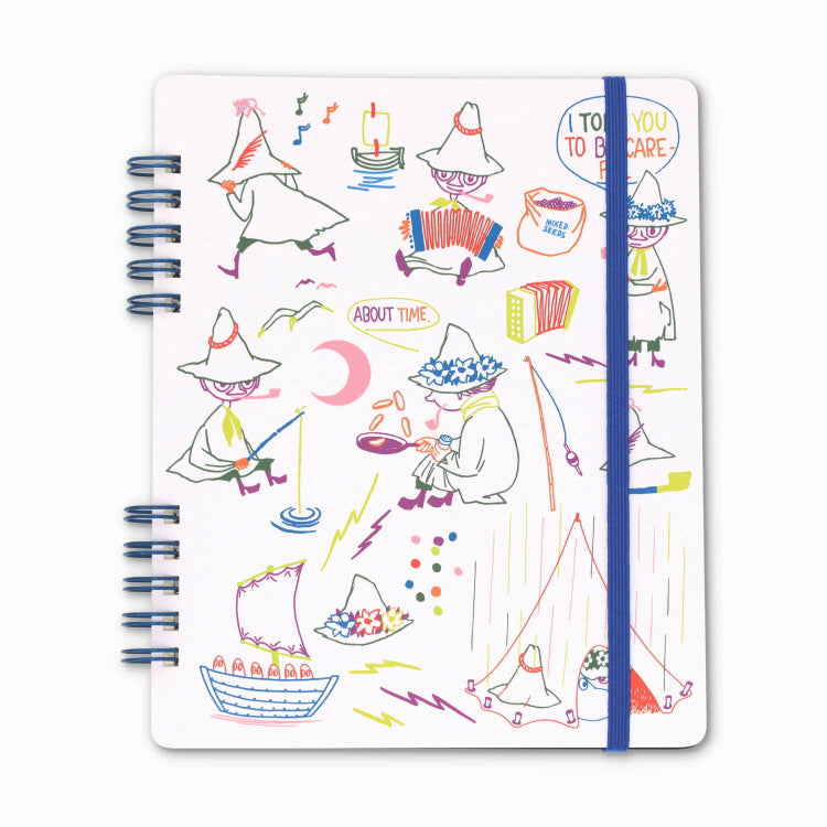 Hightide Playful Snufkin Ring Notebook Dot Grid 160 Pages