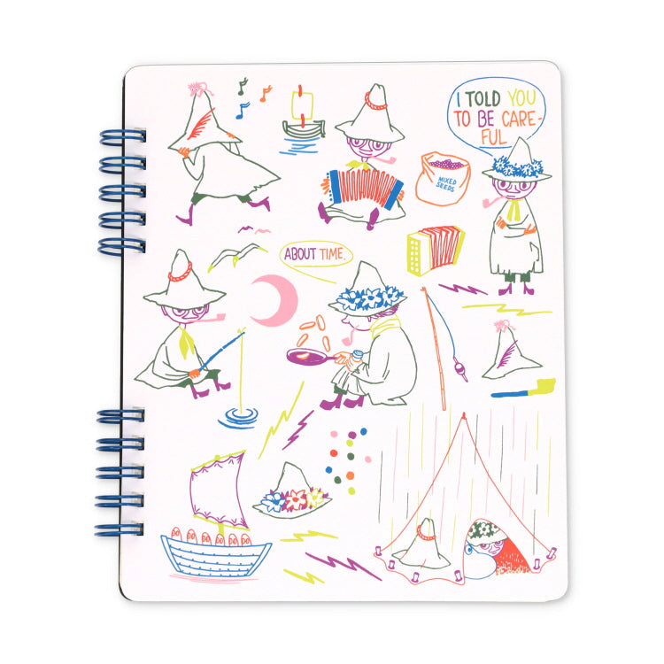 Hightide Playful Snufkin Ring Notebook Dot Grid 160 Pages