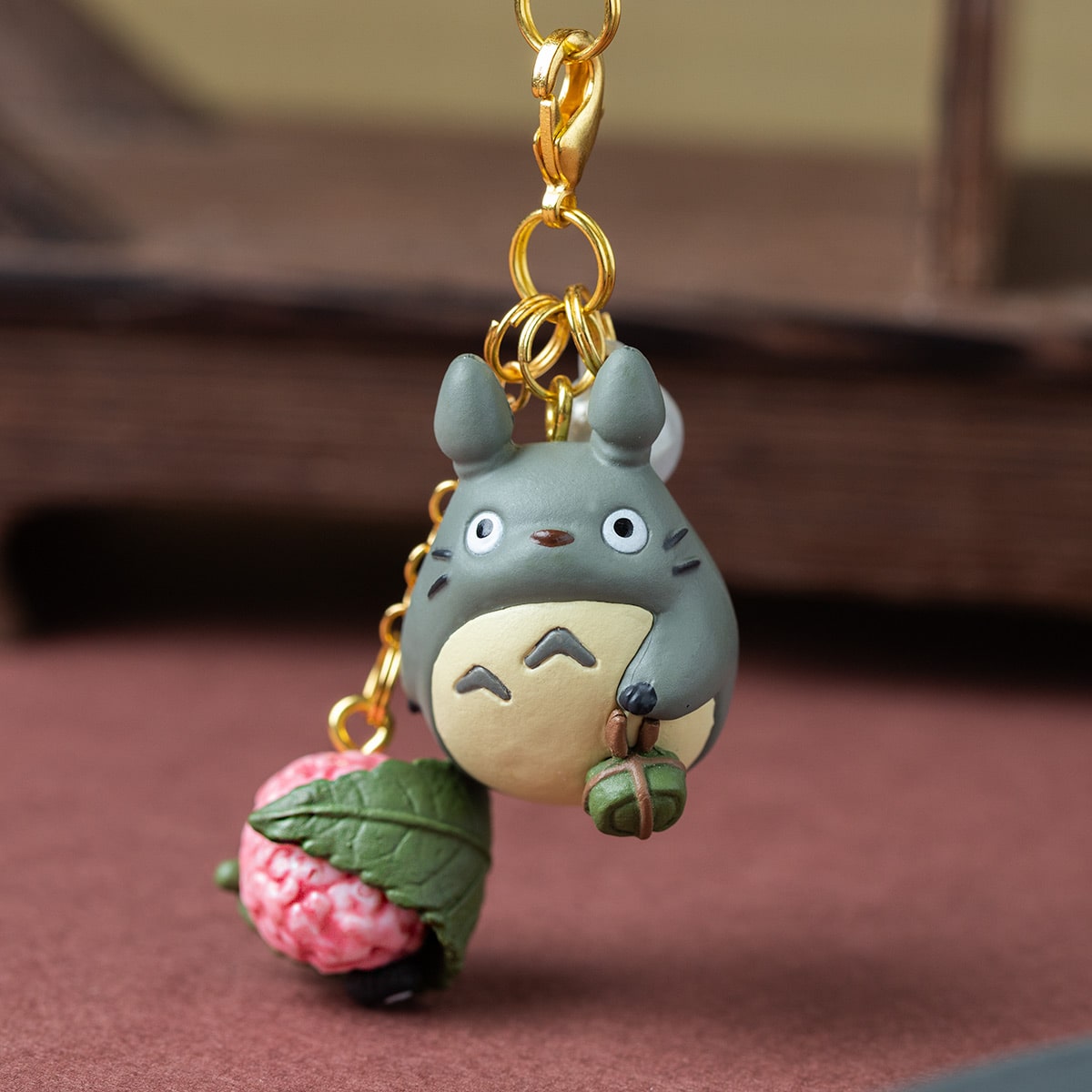 My Neighbor Totoro Japanese Sweets Sakuramochi Key Chain - Ghibli Studio