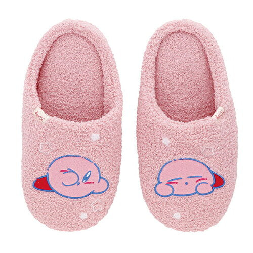 Kirby Fuzzy Room Shoes – Cute Kirby Plush Indoor Slippers (22–24cm) - Yorozuya Store