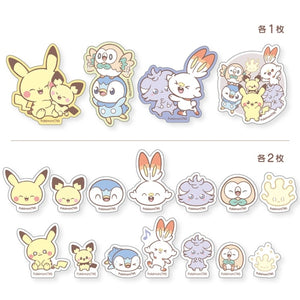 Pokemon Pokepeace Flake Seals Set B