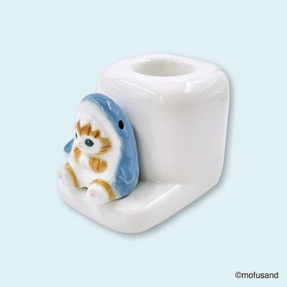 Mofusand Ceramic Figure Toothbrush Stand (Single)