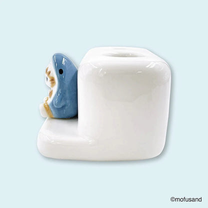 Mofusand Ceramic Figure Toothbrush Stand (Double)