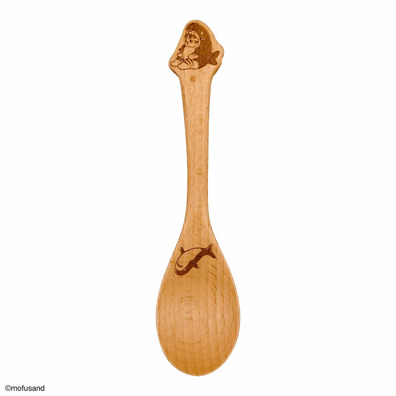 Mofusand Wooden Spoon (Shark)