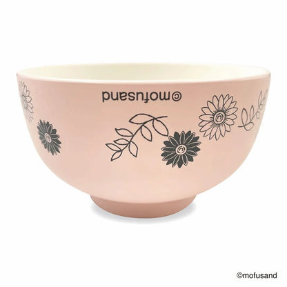 Mofusand Plastic Bowl & Ceramic Bowl Set (Flower)