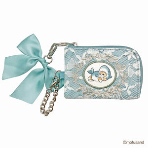 Mofusand Lace Card Case & Coin Pouch - Blue