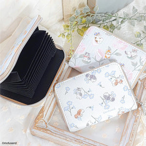 Mofusand Flower Card Case - White