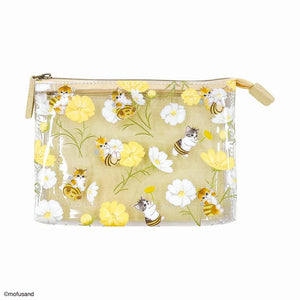 Mofusand Flower 3 Pockets Pouch - Yellow