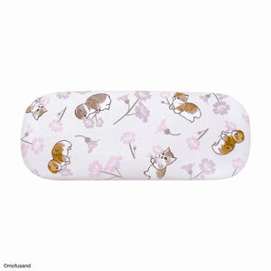 Mofusand Flower Glasses Case & Cloth Set - Purple