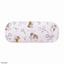 قم بتحميل الصورة في عارض الصور، Mofusand Flower Glasses Case &amp; Cloth Set - Purple