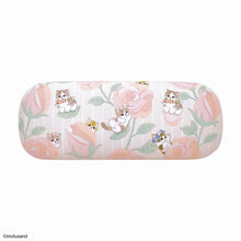 قم بتحميل الصورة في عارض الصور، Mofusand Flower Glasses Case &amp; Cloth Set - Pink