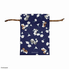 قم بتحميل الصورة في عارض الصور، Mofusand Flower Small Pouch - Navy