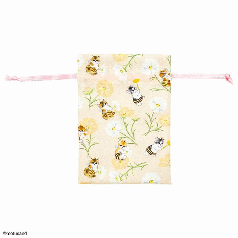 Mofusand Flower Small Pouch - Yellow