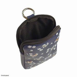 Mofusand Flower Phone Strap & Shoulder Pouch - Navy