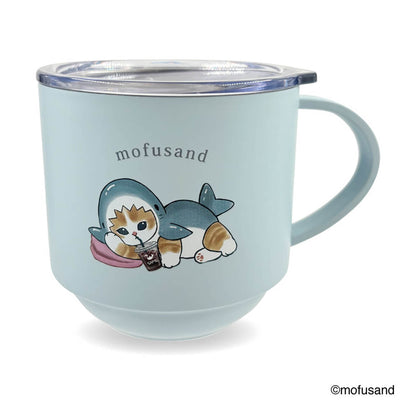Mofusand Stacking Stainless Mug with Lid 280ml (Sami Nyan)