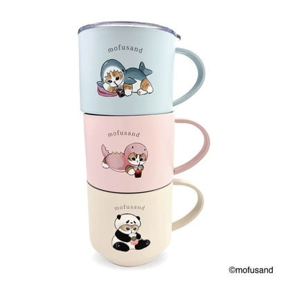 Mofusand Stacking Stainless Mug with Lid 280ml (Sami Nyan)