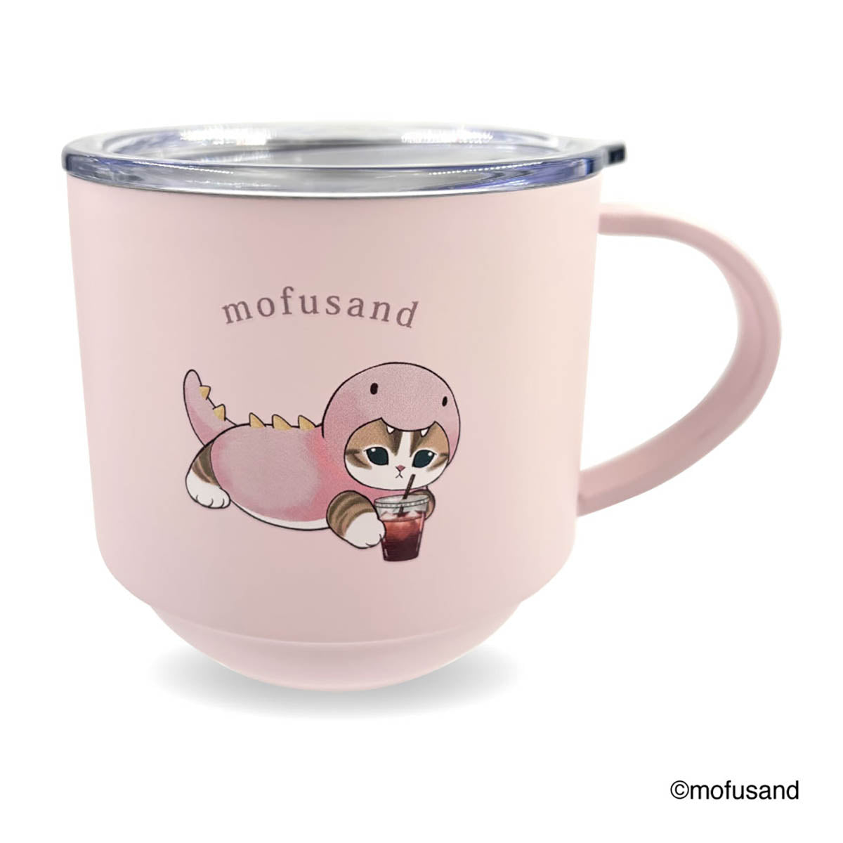 Mofusand Stacking Stainless Mug with Lid 280ml (Kaiju Nyan)