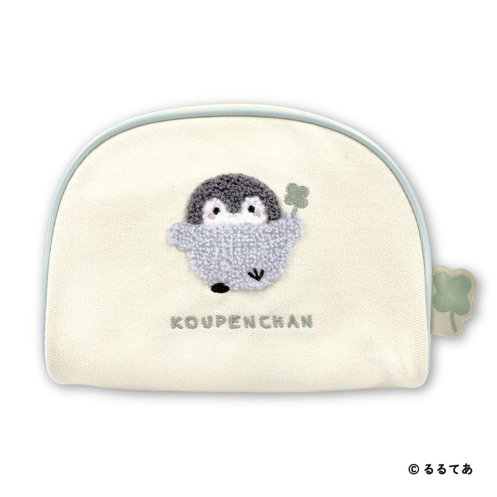 Koupen-chan Round Pouch Fluffy Pastel Sagara Embroidery Case