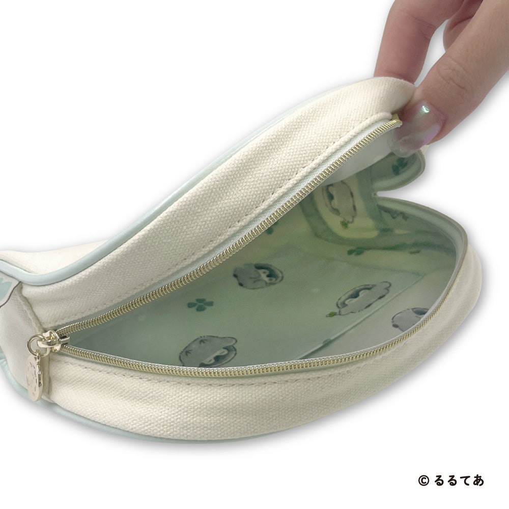 Koupen-chan Round Pouch Fluffy Pastel Sagara Embroidery Case