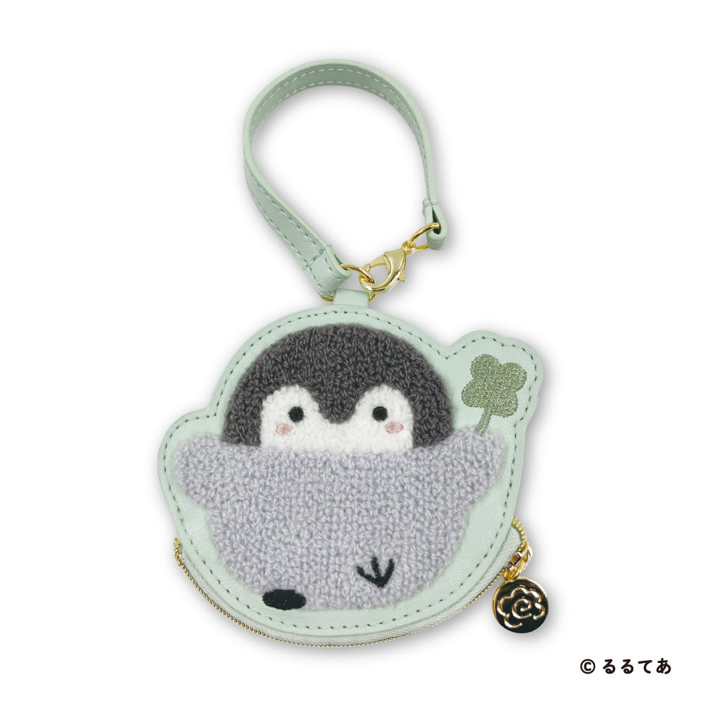 Marimocraft Koupen-chan Sagara Embroidered Mini Pouch Fluffy Pastel Clover