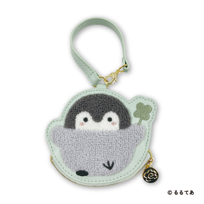 Marimocraft Koupen-chan Sagara Embroidered Mini Pouch Fluffy Pastel Clover
