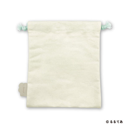 Koupen-chan Fluffy Pastel Drawstring Bag with Sagara Embroidery