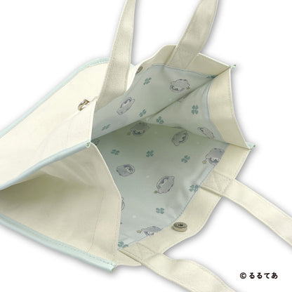 Marimocraft Koupen-chan Square Tote Bag Pastel Sagara Embroidery 9.8in