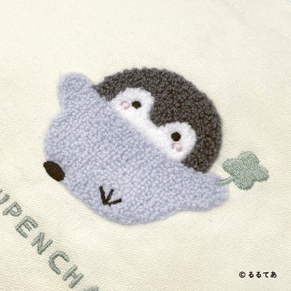 Marimocraft Koupen-chan Square Tote Bag Pastel Sagara Embroidery 9.8in