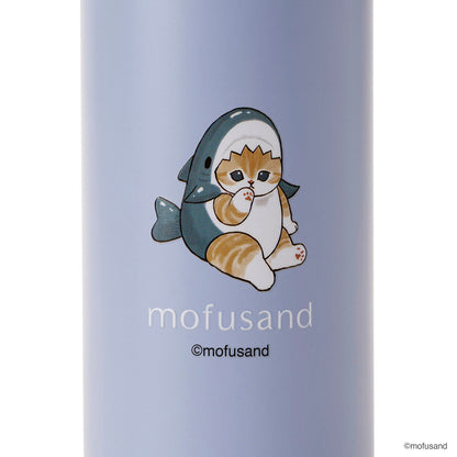 mofusand STICOL 2in1 Stainless Steel Bottle 230ml Shark Cat