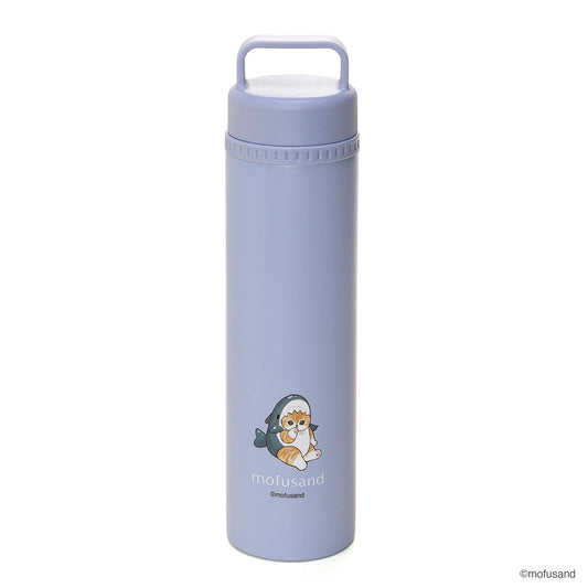 mofusand STICOL 2-in-1 Stainless Steel Water Bottle 7.8 fl oz Shark Nyan