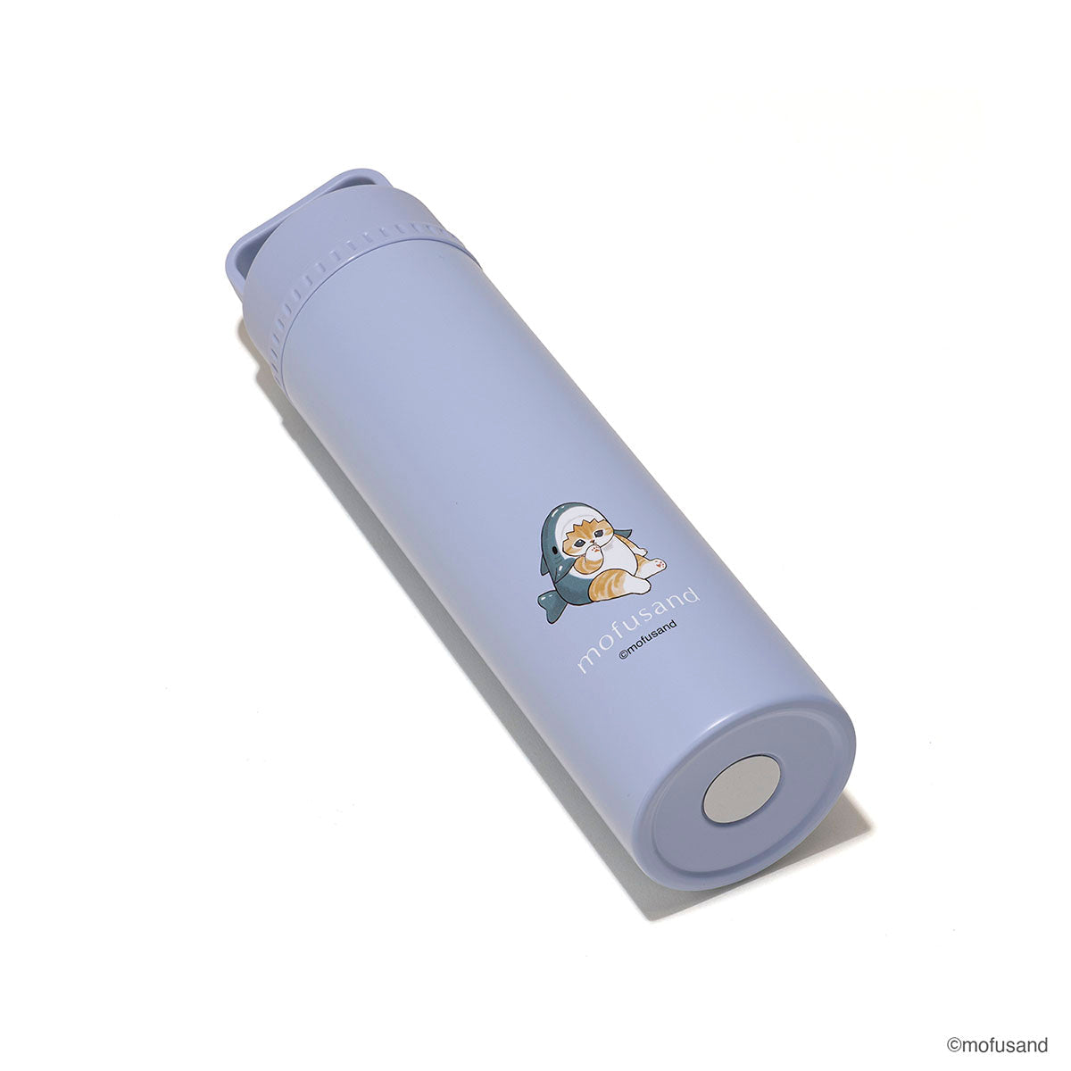 mofusand STICOL 2-in-1 Stainless Steel Water Bottle 7.8 fl oz Shark Nyan
